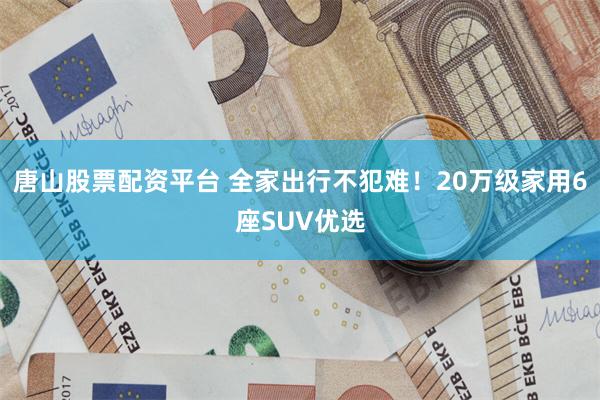 唐山股票配资平台 全家出行不犯难！20万级家用6座SUV优选