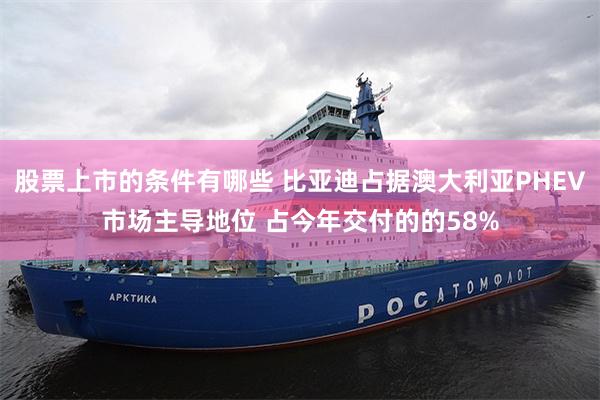 股票上市的条件有哪些 比亚迪占据澳大利亚PHEV市场主导地位 占今年交付的的58%