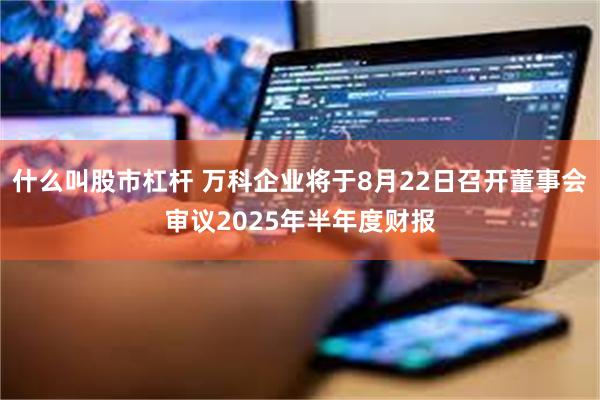什么叫股市杠杆 万科企业将于8月22日召开董事会审议2025年半年度财报