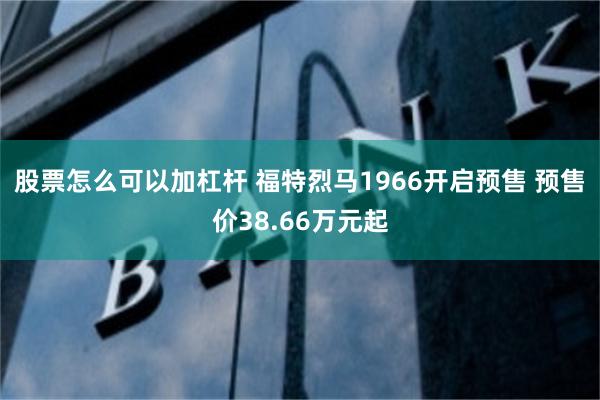 股票怎么可以加杠杆 福特烈马1966开启预售 预售价38.66万元起