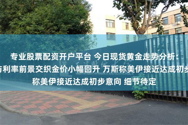 专业股票配资开户平台 今日现货黄金走势分析：美伊停火消息与利率前景交织金价小幅回升 万斯称美伊接近达成初步意向 细节待定