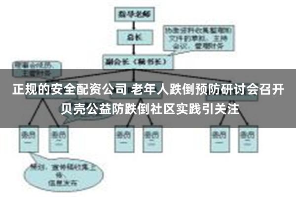 正规的安全配资公司 老年人跌倒预防研讨会召开 贝壳公益防跌倒社区实践引关注