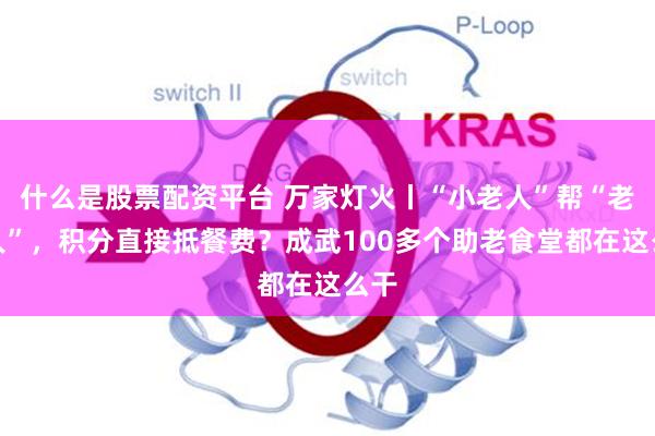 什么是股票配资平台 万家灯火丨“小老人”帮“老老人”，积分直接抵餐费？成武100多个助老食堂都在这么干