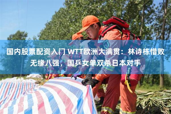 国内股票配资入门 WTT欧洲大满贯:林诗栋惜败无缘八强,国乒女单双杀日本对手