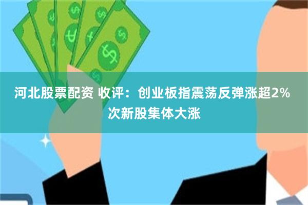 河北股票配资 收评：创业板指震荡反弹涨超2% 次新股集体大涨