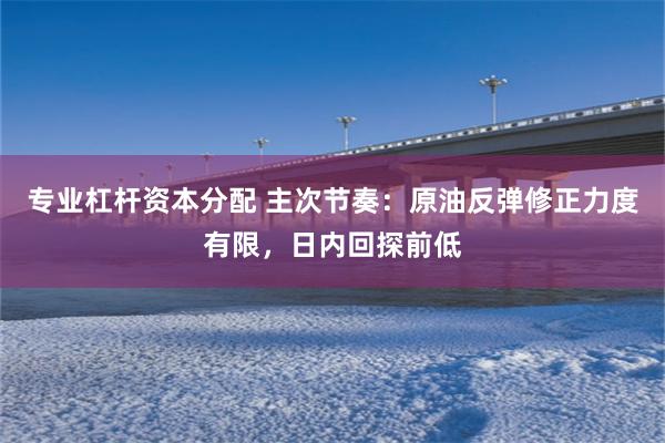 专业杠杆资本分配 主次节奏：原油反弹修正力度有限，日内回探前低