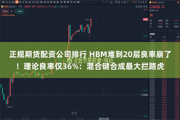 正规期货配资公司排行 HBM堆到20层良率崩了！理论良率仅36%：混合键合成最大拦路虎