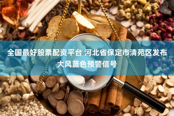 全国最好股票配资平台 河北省保定市清苑区发布大风蓝色预警信号